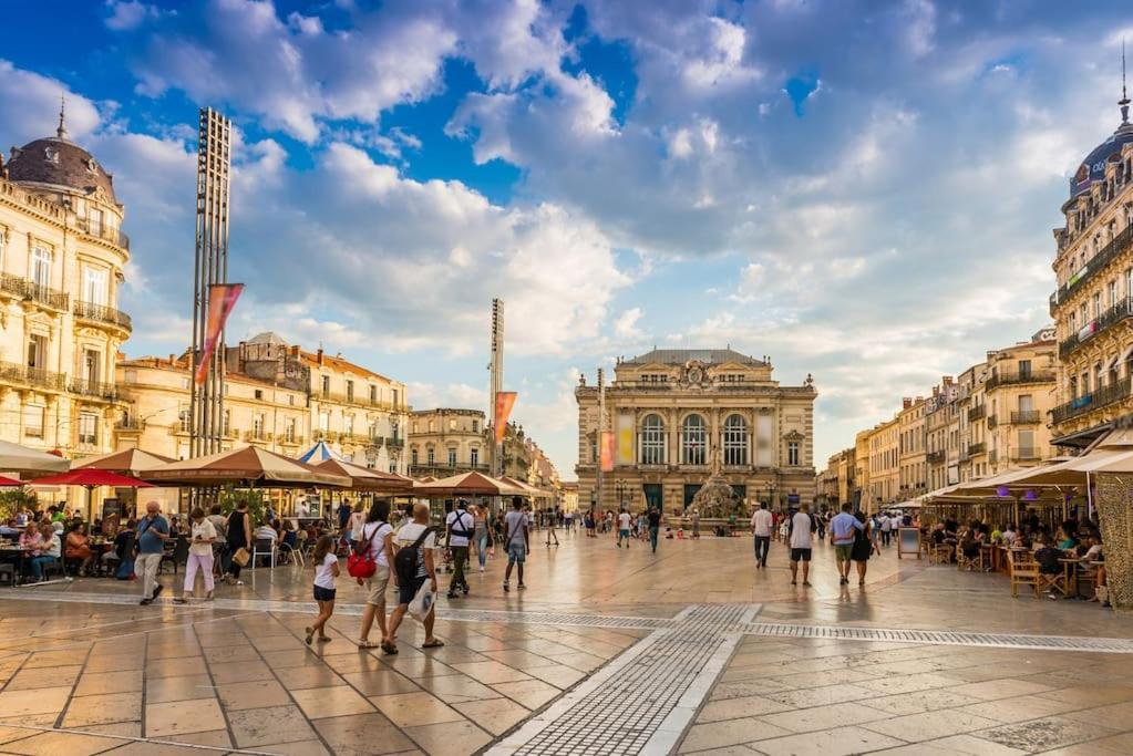 Nouveau - Appartement 100M2 Avec Terrasse A 1 Min De La Place De La Comedie Montpellier Eksteriør bilde